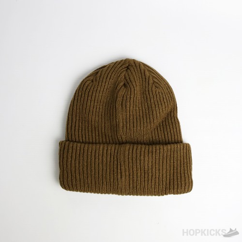DSQ 64 Brothers 95 Patch Logo Brown Beanie